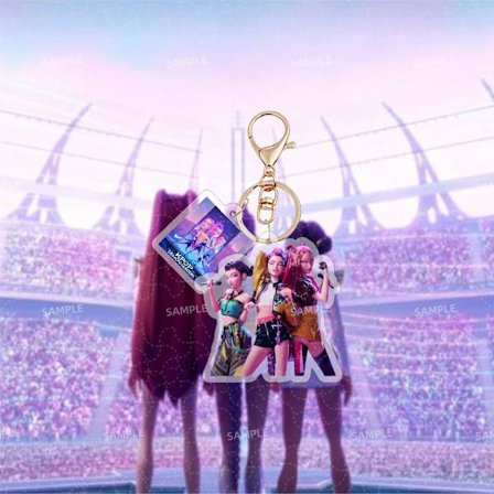 KPOP Akryl Nøkkelring Veske Anheng Tilbehør Smykker Stjerne Surround Julegave 1 stk