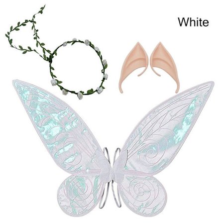Halloween Fairy Wings Princess Angel Wings WHITE
