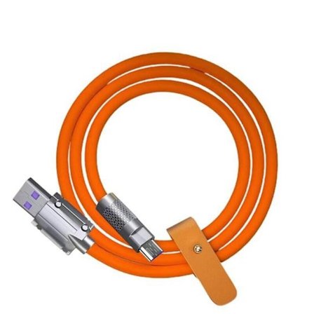 Ultra Charge USB C -latauskaapeli 120W 6A USB Type-C -lataus + Tiedonsiirto 2-in-1-matkapuhelinkaapeli oranssi (1M)