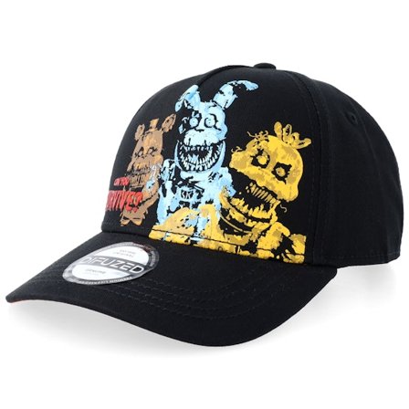 Difuzed - Schwarz Adjustable Cap - Five Nights At Freddy's Can You Survive A-Frame Black Trucker @ Hatstore