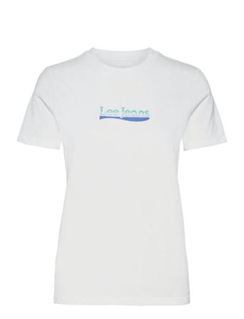 Slim Logo Tee White Lee Jeans