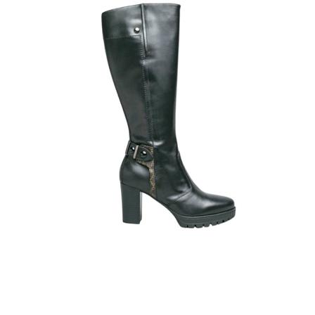 Nerogiardini, Leather boots Zwart, Dames, Maat:37 EU