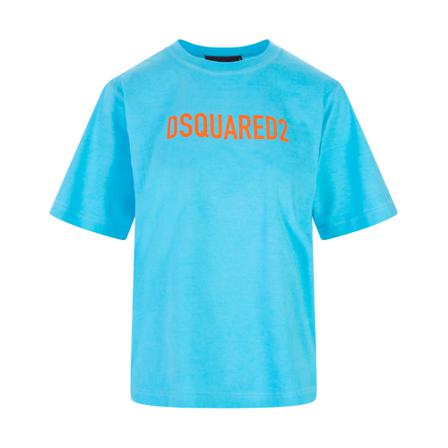 Dsquared2 T-Shirts blå, Dam, Dam, Storlek: XS