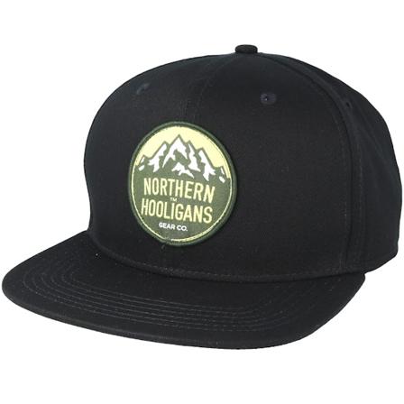 Northern Hooligans - Svart snapback Caps - Summit Patch Black Snapback @ Hatstore