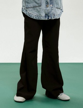 name it Nkftenron Wide Pant - Black - 128