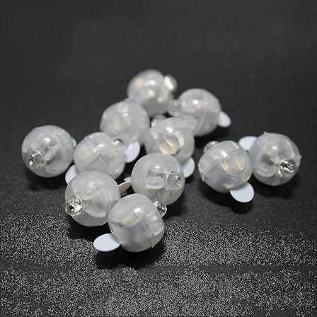 50 stk. Mini LED-lys Balloner Papirlanterner Lys Trådløs Flash Ball Lam (farverig)