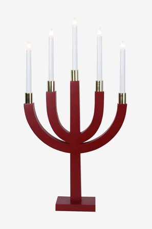 Star Trading - Adventsstake Elias - Rød - Adventsstaker - Fra Homeroom