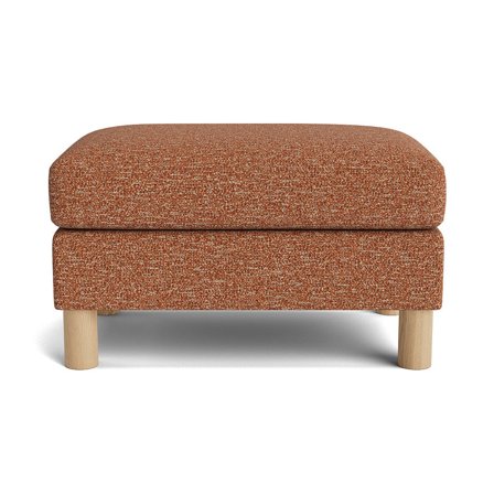 Haven puf - Puente Brun Terracotta - 75x50x44cm - Komfortabel & Stilfuld Fodskammel / Ekstra Siddeplads til Stuen - Perfekt til afslapning