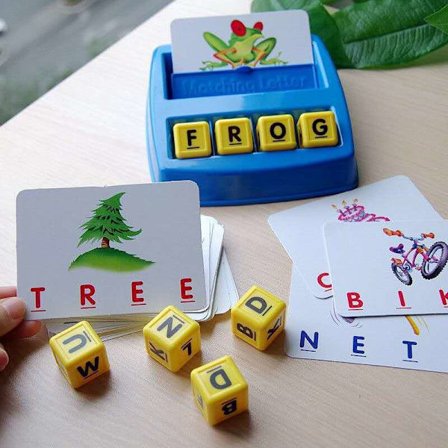 Læringslegetøj til piger på 3 4 5 år, Gave, Bogstavsmatch