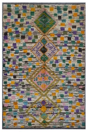 Moroccan Berber - Afghanistan Moderne Brun/Svart (Ull, Afghanistan)