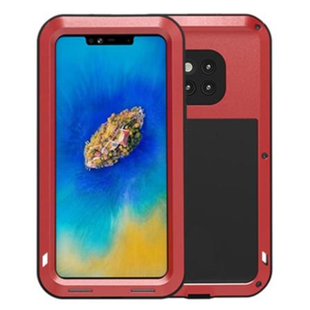 Huawei Mate 20 Pro - HEAVY DUTY Skyddande Heltäckande Skal Röd