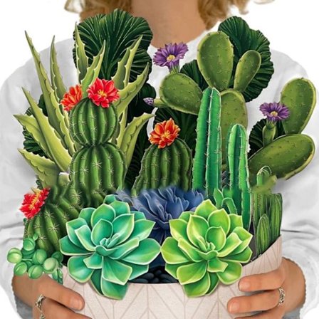 3D Pop-up bukett pappersblommor 5 5