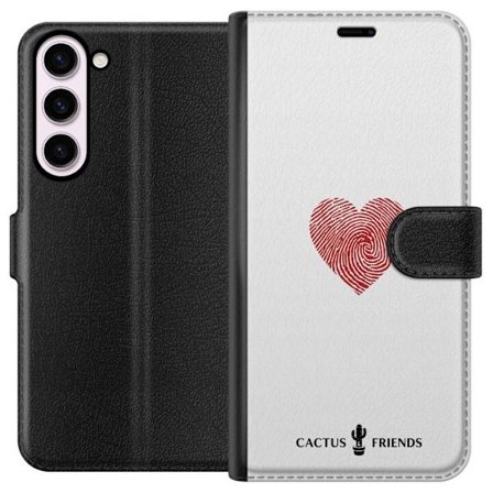 Kompatibel Tegnebogsetui til Samsung Samsung Galaxy S23+ Cactus and Friends - Fingerprint Love