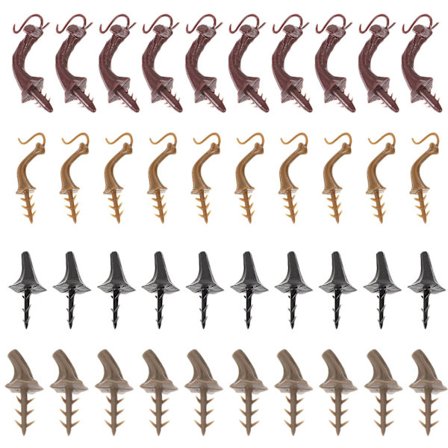 40 stk Halloween Gresskar Plast Stilk Gresskar Lag Materiell