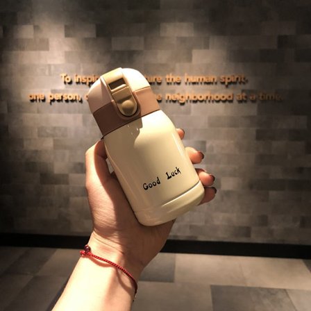 Kapacitet: 200 ml; Beige-Mini Termokande i rustfrit stål 200 ml/360 ml Lommekop Isoleret Termisk Kaffekrus Varmtvandsflaske til Børnegaver