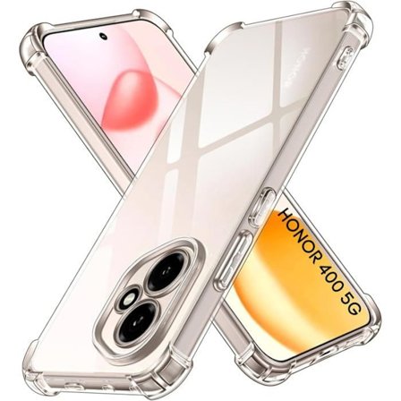 Kuori Honor 400 5G:lle - Phonillico - Iskunkestävä - Pehmeä - Läpinäkyvä - Vahvistettu suoja