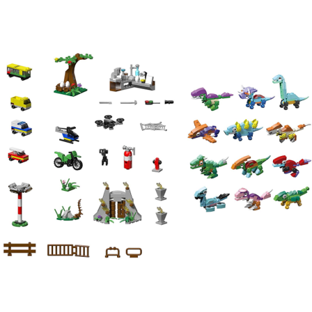 Byggeklosser Tyrannosaurus Rex Gutt Dinosaur World Modell Plast 24 Stk Giftsett med ikke-giftig DIY-leketøy for barn