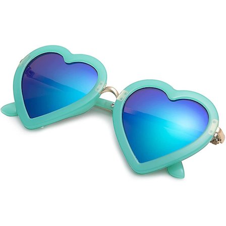 Mote solbriller for barn i hjerteform for småbarn gutter og jenter i alderen 3-10 år for utendørs strandfester