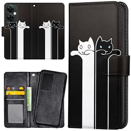 OnePlus Nord CE 3 Lite 5G - Lompakkokotelo/Kuoret Pitkänomaiset Kissat