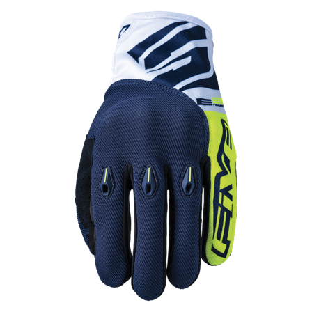 Crosshandschoenen Five E3 Evo Geel/Blauw L