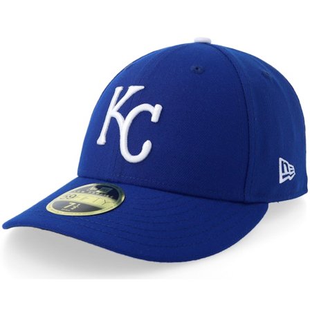 New Era - MLB Ble fitted Czapka Z Daszkiem - Kansas City Royals Lc Acperf Low Profile Gm 2017 Royal/White Fitted @ Hatstore