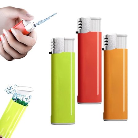 3-pak vandskydende lighter - vandskydende legetøjslighter, sjovt mini vandpistol trick legetøj til voksne, festprank -GSL5.28