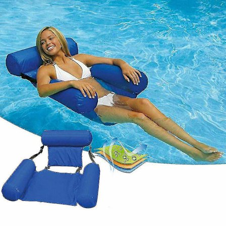 Flytande stol Poolstolar Uppblåsbar Lazy Water Bed Lounge Chair Hög kvalitet