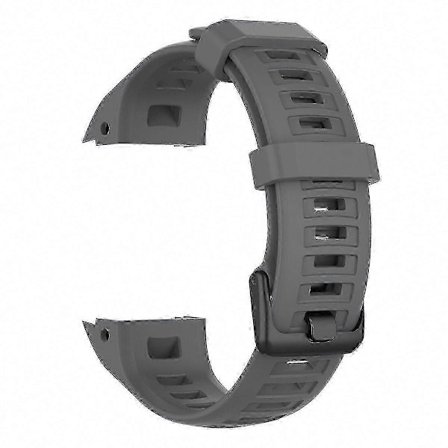 Silikoniranneke Garmin Instinct Tactical/Instinct Tide/Instinct 2 -kelloon mustalla soljella [DB] Harmaa