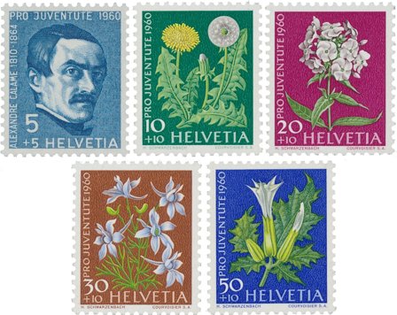 Schweiz 1960 - MICHEL 722/26 - Postfrisk