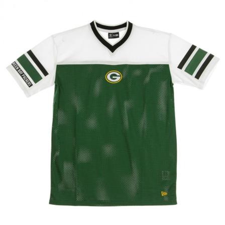 New Era, Casacca NFL Jacquard T-Shirt Grepac Zielony, Mężczyzna, Rozmiar: L