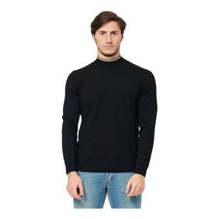 Hugo Boss, Round-neck Knitwear Czarny, Mężczyzna, Rozmiar: M