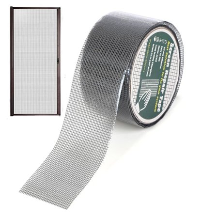 Skærmtape Mesh Reparation, Skærm Vindue Reparation Patch, Mesh Vindue Reparationstape Med Stærk Klæbemiddel, Skærm Patch Til Hurtig Reparation