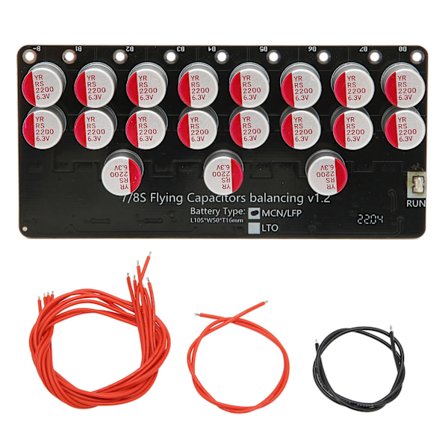 Batteri Aktiv Balanser Balansert Energioverføring 8 Strenger NCM LFP 2.2V til 4.5V Batteri Aktiv Equalizer