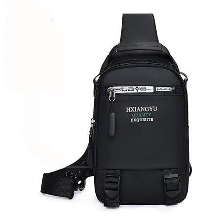 Herre Ryggsekk Nylon Skulder Vesker Med USB Lading Port Reiseveske