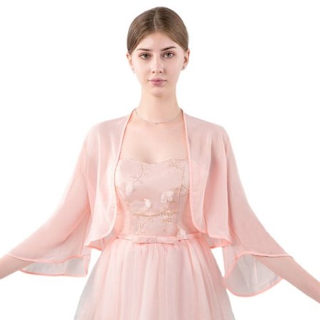 Pitsihuivi Wedding Cape PINK