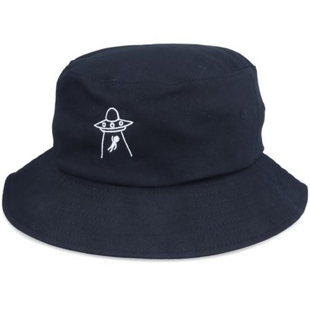 Abducted - Svart bucket Hatt - See You Later Ufo Black Bucket @ Hatstore
