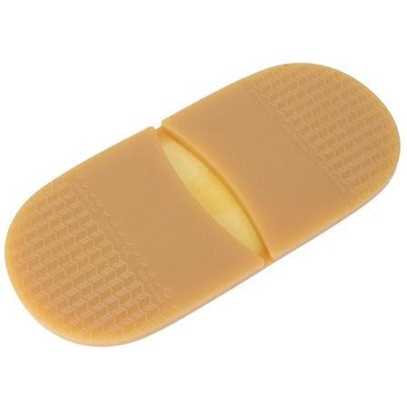 Naturlig gummi manuell skoreparasjon verktøy Anti Skid Heelpiece Silent Fixing Sole (Gul)