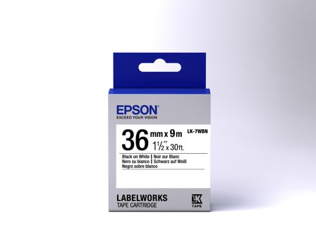 Epson LabelWorks LK-7WBN - merketape - 1 kassett(er) - Rull (3,6 cm x 9 m)