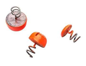 Screw-in Dots 13,8Ø 9,5 g Fl.Orange Lead - 3-pack