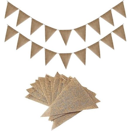 3 Pakkaus 13 Viirinauha Juuttikangas Kolmio Liput Viirinauhat Häihin Juhliin Syntymäpäiväkoristeeksi