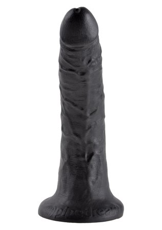 KING COCK 7 INCH BLACK DILDO
