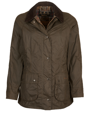 Barbour W's Classic Beadnell Wax Jacket Olive