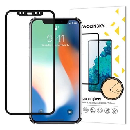 Wozinsky Case Friendly Herdet skjermbeskytter for iPhone XR / iPhone 11 svart