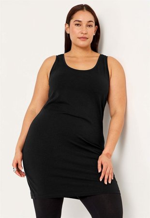 Cellbes of Sweden - Långt linne i ekologisk bomull - svart - för damer - 42/44