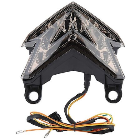 Motorsykkel LED Baklys Lampe Brems Blinklys Baklykt for Kawasaki Z800 2013 2014 (Svart)