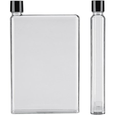 Flad Vandflaske, Bærbar og Lækagesikker Tynd Flad Vandflaske