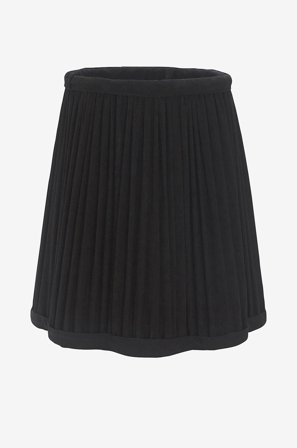 PR Home - Kippivarjostin Siv Plissé, 20 cm - Musta - Lampunvarjostimet - - Homeroom