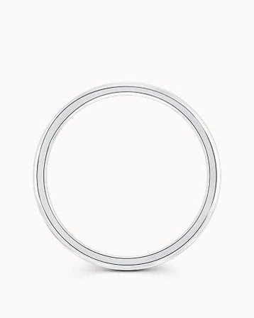 Alma Klassisk Vielsesring 18K Hvitt Gull