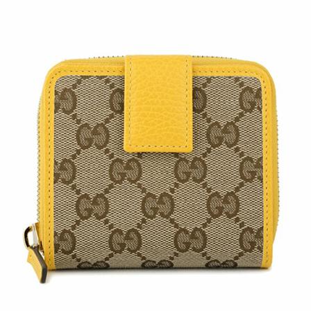 Gucci Wallets ; Cardholders Gul, Dame Punge og Kortholder, Størrelse: ONE Size