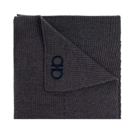 Salvatore Ferragamo, Wool scarf Grijs, Heren, Maat:ONE Size,wol